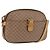 GUCCI Micro GG Shoulder Bag PVC Leather Beige Gold Tone