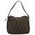 FENDI Zucca Canvas Mamma Baguette Shoulder Bag Brown Black - vista 3
