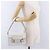 FENDI Shoulder Bag Leather White Gold Tone - vista 29
