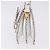 FENDI Shoulder Bag Leather White Gold Tone - vista 4