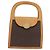 Céline CELINE Macadam Canvas Medallion Hand Bag PVC Leather Brown Gold - vista 13
