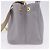 PRADA Canapa PM Hand Bag Canvas 2way Gray Gold - vista 3