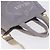 PRADA Canapa PM Hand Bag Canvas 2way Gray Gold - vista 6
