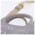 PRADA Canapa PM Hand Bag Canvas 2way Gray Gold - vista 8