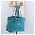 PRADA Tote Bag Nylon Turquoise Blue Gold - vista 23