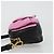 PRADA Ribbon Shoulder Bag Leather Black Pink - vista 4