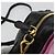 PRADA Ribbon Shoulder Bag Leather Black Pink - vista 8