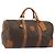 Céline CELINE Macadam Canvas Boston Bag PVC Leather Brown Gold