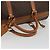 Céline CELINE Macadam Canvas Boston Bag PVC Leather Brown Gold - vista 7