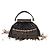 Bulgari BVLGARI Feather Hand Bag Satin Black Gold - vista 2
