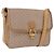 Céline CELINE Macadam Canvas Shoulder Bag Beige Gold