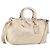 PRADA Hand Bag Leather 2way Silver Gold