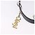 SAINT LAURENT Shoulder Bag Leather Navy Gold - vista 10