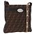 FENDI Zucca Canvas Celesia Shoulder Bag Brown Silver 8BT109