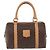 Céline CELINE Macadam Canvas Mini Boston Bag PVC Leather Brown Gold - vista 13