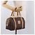 Céline CELINE Macadam Canvas Mini Boston Bag PVC Leather Brown Gold - vista 22
