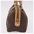 Céline CELINE Macadam Canvas Mini Boston Bag PVC Leather Brown Gold - vista 4
