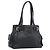 PRADA Tote Bag em couro Vittero Dino Preto Prata