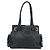 PRADA Tote Bag em couro Vittero Dino Preto Prata - vista 2