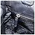 PRADA Tote Bag em couro Vittero Dino Preto Prata - vista 20