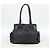 PRADA Tote Bag em couro Vittero Dino Preto Prata - vista 28