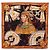 Hermès HERMES Carre90 Scarf Silk  Cosmogonie Apache  Brown Black