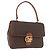 Céline CELINE Macadam Canvas Hand Bag PVC Leather Brown Gold