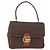 Céline CELINE Macadam Canvas Hand Bag PVC Leather Brown Gold - vista 2