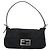 FENDI Mamma Baguette Shoulder Bag Cotton Black Silver - vista 2