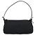 FENDI Mamma Baguette Shoulder Bag Cotton Black Silver - vista 3