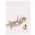 CHANEL Rhinestone COCO Mark Earring Metal Gold Tone CC - vista 11