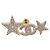 CHANEL Rhinestone COCO Mark Earring Metal Gold Tone CC - vista 3