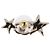 CHANEL Rhinestone COCO Mark Earring Metal Gold Tone CC - vista 4