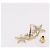 CHANEL Rhinestone COCO Mark Earring Metal Gold Tone CC - vista 6