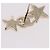 CHANEL Rhinestone COCO Mark Earring Metal Gold Tone CC - vista 7