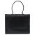 Christian Dior Hand Bag Leather Black Gold Tone - vista 3