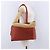 CHANEL Tote Bag Leather Orange Gold Tone CC - vista 26