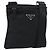 PRADA Shoulder Bag Nylon Black Silver
