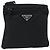 PRADA Shoulder Bag Nylon Black Silver - vista 2