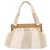 CHANEL Hand Bag Canvas Beige Gold CC - vista 3