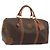 Céline CELINE Macadam Canvas Boston Bag PVC Leather Brown Gold