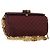 GUCCI Micro GG Canvas Chain Shoulder Bag Red Gold