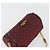 GUCCI Micro GG Canvas Chain Shoulder Bag Red Gold - vista 6