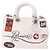 Christian Dior Hand Bag Leather 2way White Silver - vista 2