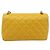 CHANEL Matelasse Chain Shoulder Bag Lamb Skin Yellow Gold CC - vista 3