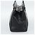 GUCCI Interlocking G Hand Bag Leather Black Gold Tone 131445 - vista 4