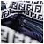 FENDI Zucchino Canvas Mamma Baguette Shoulder Bag Navy Silver - vista 23