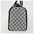 GUCCI GG Supreme Sherry Line Boston Bag PVC Navy Gold - vista 5