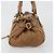 Chloé Chloe Paddington Hand Bag Leather Brown Gold Silver - vista 3