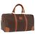 Céline CELINE Macadam Canvas Boston Bag PVC Leather Brown Gold